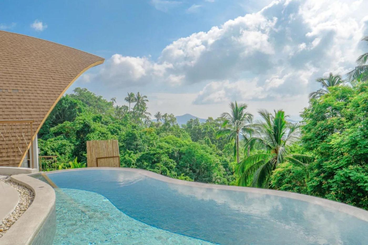 Phra Chan Villa 2Br - Infinity Pool & Sea View Pantai Chaweng Luaran gambar